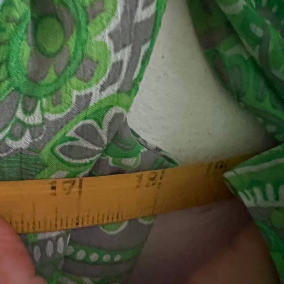 Vintage Paisley Babydoll Top Sheer Y2K Boho Indie‎ Retro Festival Medium - Picture 6 of 6